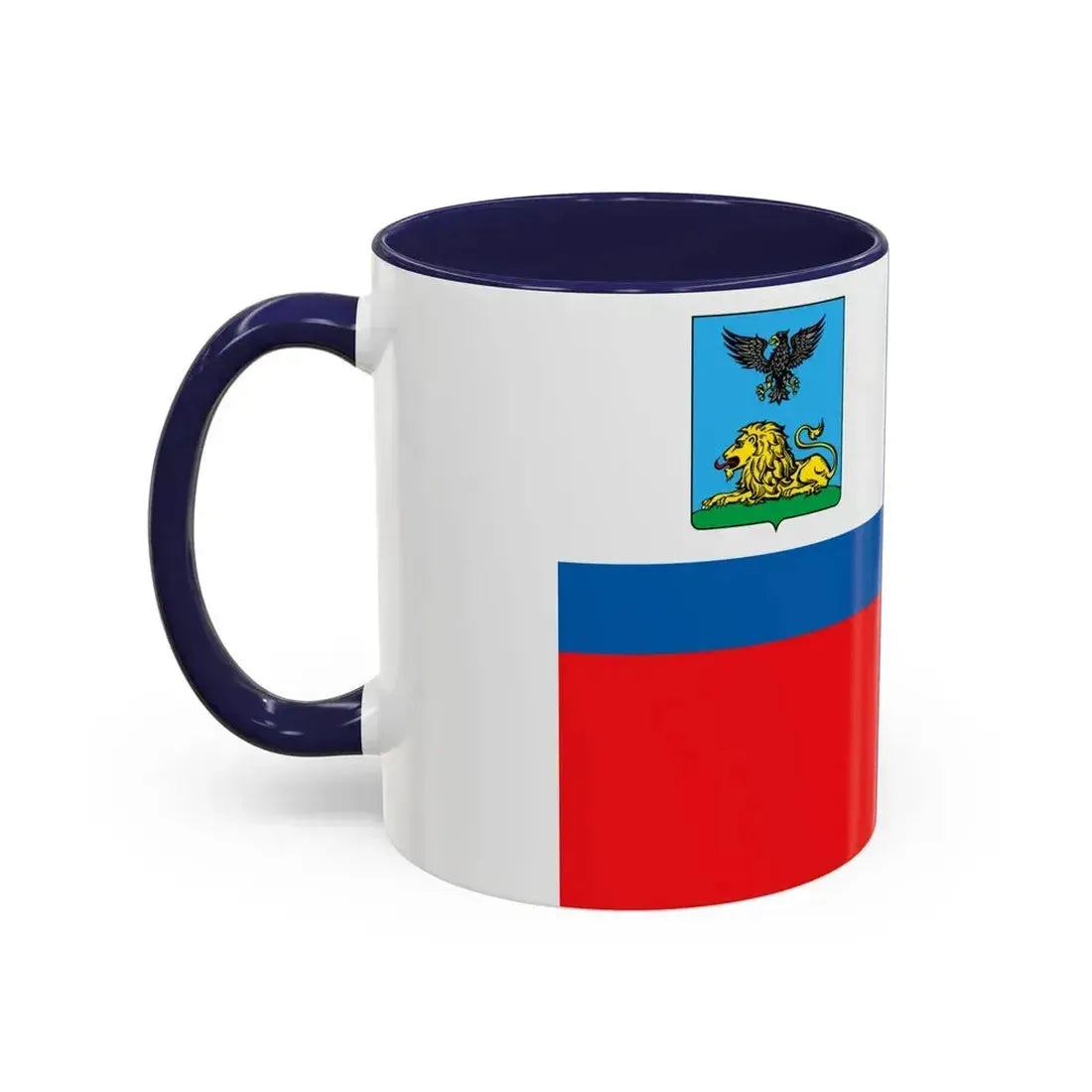 Flag of Belgorod Oblast Russia - Accent Coffee Mug - Go Mug Yourself