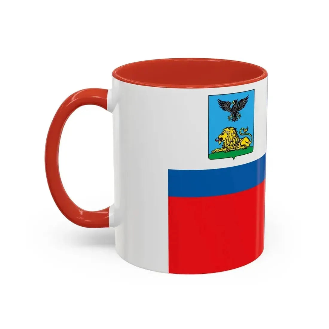 Flag of Belgorod Oblast Russia - Accent Coffee Mug - Go Mug Yourself