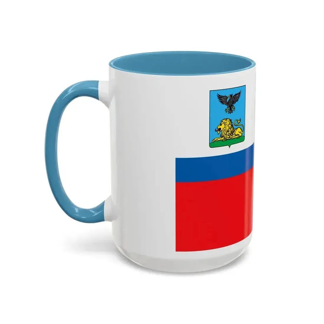 Flag of Belgorod Oblast Russia - Accent Coffee Mug - Go Mug Yourself