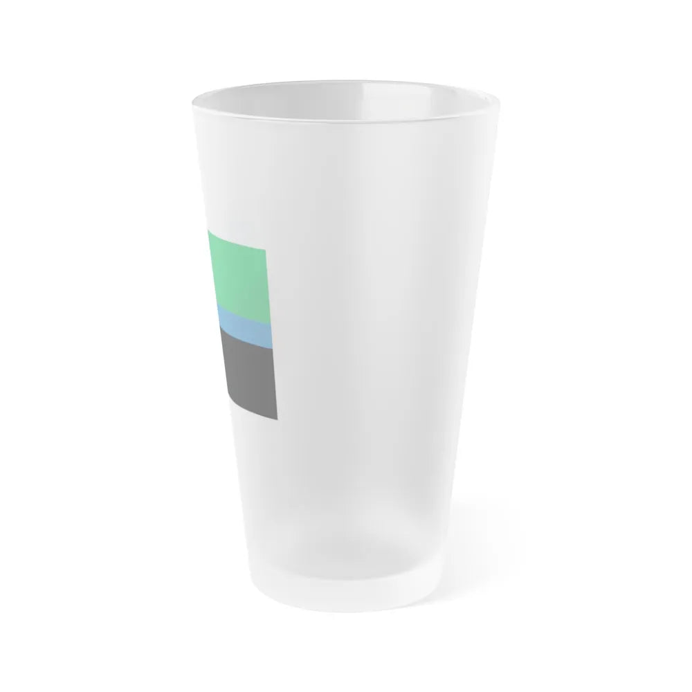 Flag of Belgorod Oblast Russia - Frosted Pint Glass 16oz-Go Mug Yourself