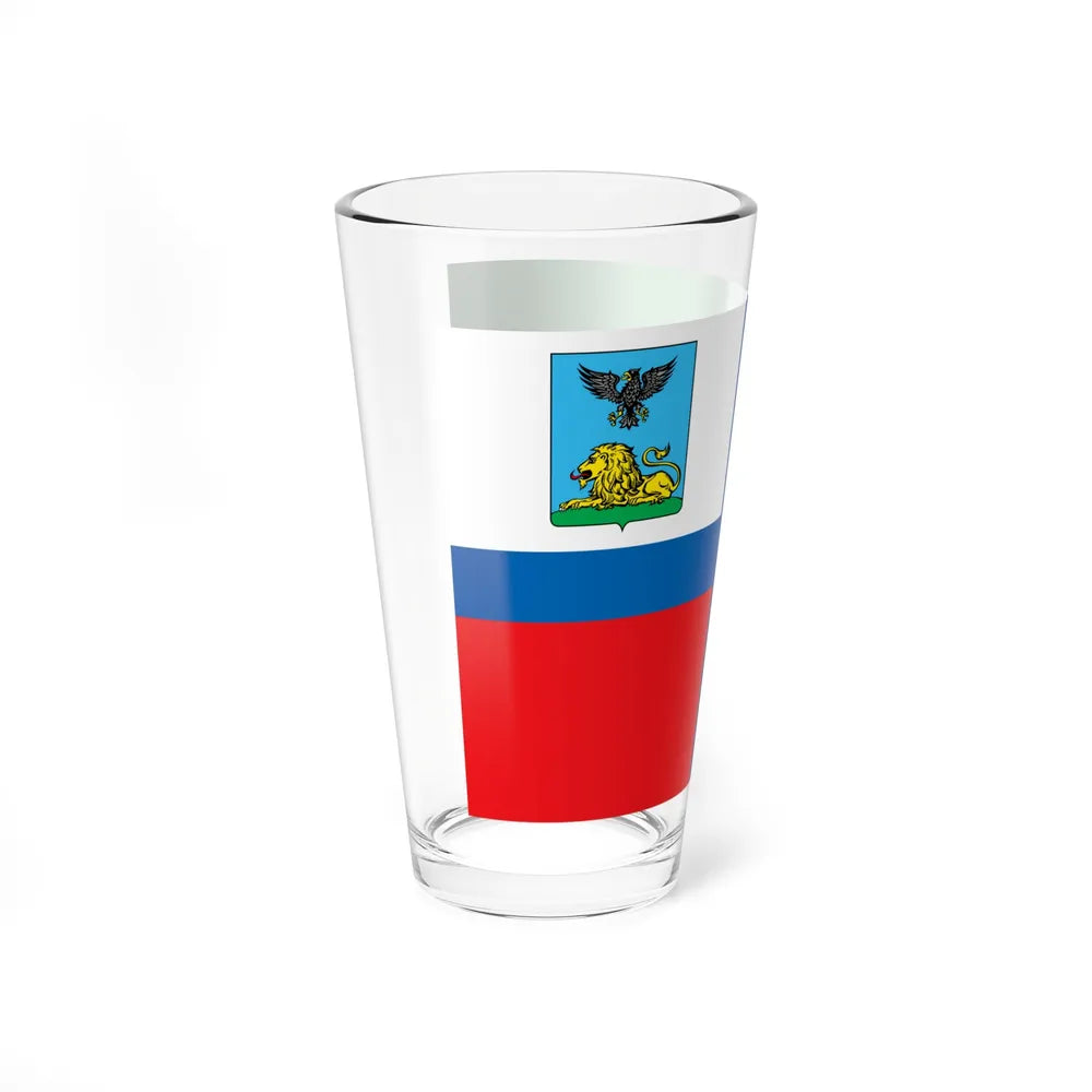 Flag of Belgorod Oblast Russia - Pint Glass 16oz-Go Mug Yourself