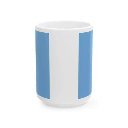 Flag of Belgrano in Vilcapugio and Ayohuma (Argentina) White Coffee Mug 15oz - Go Mug Yourself