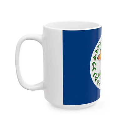 Flag of Belize 1950-1981 (Belize) White Coffee Mug - Go Mug Yourself