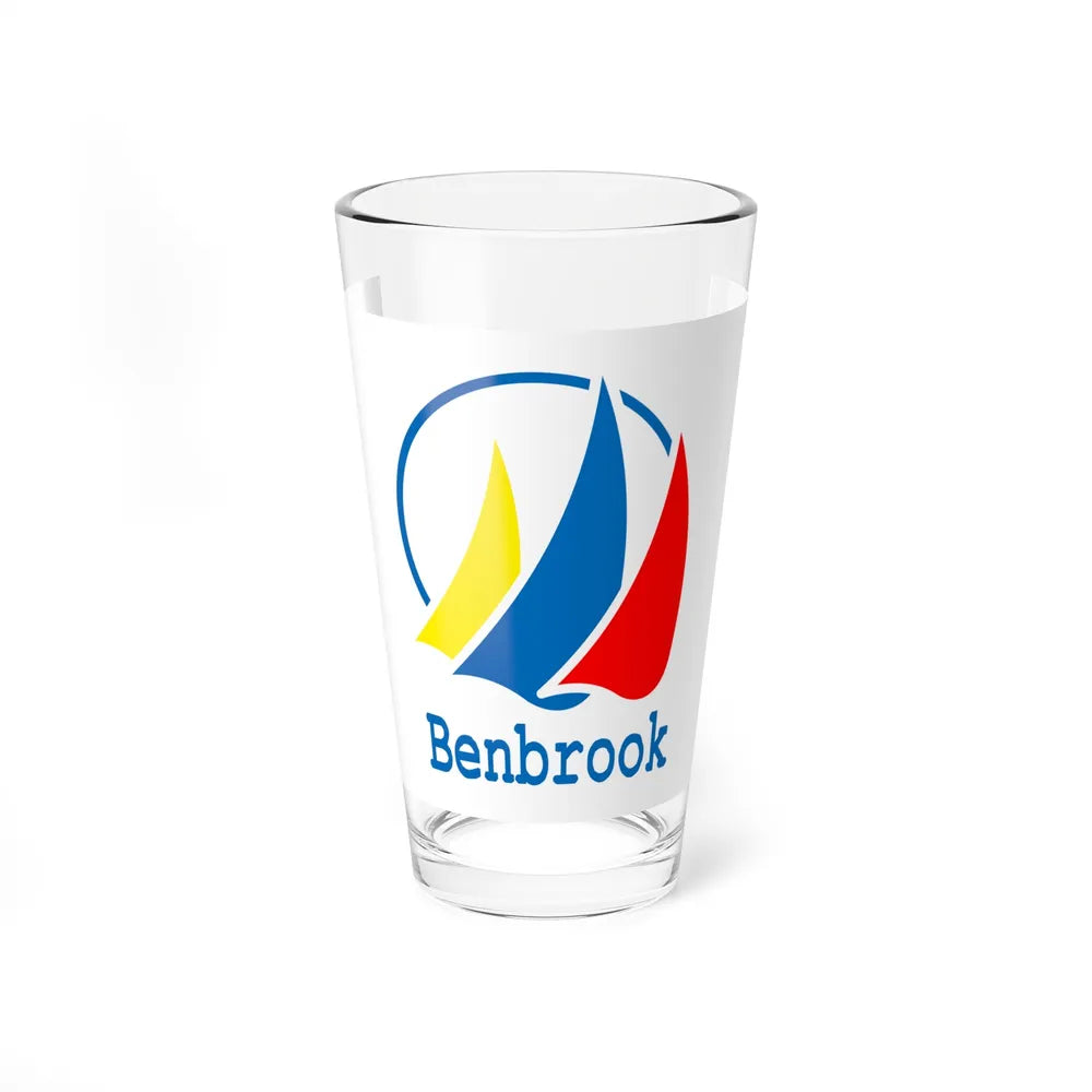 Flag of Benbrook, Texas - Pint Glass 16oz-16oz-Go Mug Yourself