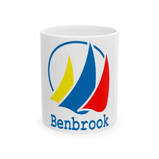 Flag of Benbrook Texas (United States) White Coffee Mug 11oz - Go Mug Yourself