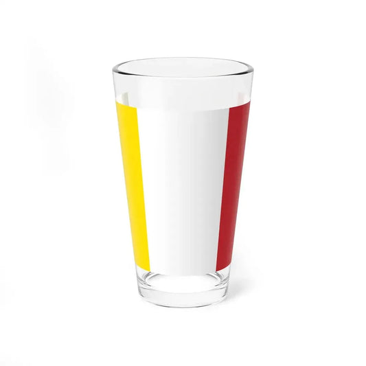 Flag of Benevento (Italy) Pint Glass 16oz 16oz - Go Mug Yourself