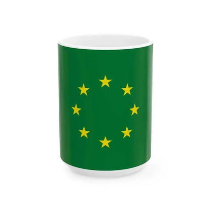 Flag of Beni Department Bolivia (Bolivia) White Coffee Mug 15oz - Go Mug Yourself