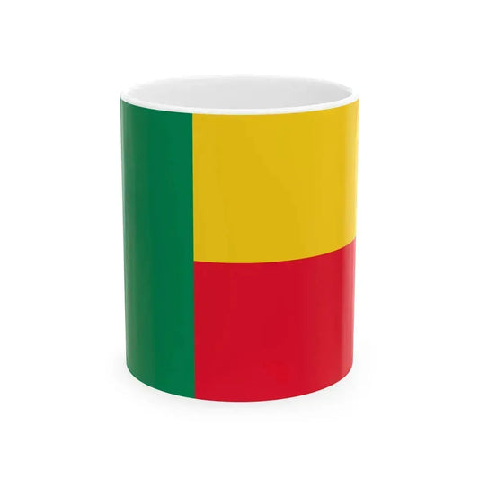Flag of Benin (Benin) White Coffee Mug 11oz - Go Mug Yourself