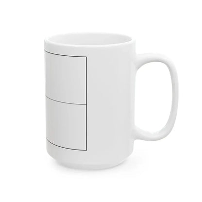 Flag of Benin colouring page (Benin) White Coffee Mug - Go Mug Yourself