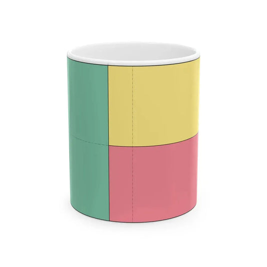Flag of Benin construction sheet (Benin) White Coffee Mug 11oz - Go Mug Yourself