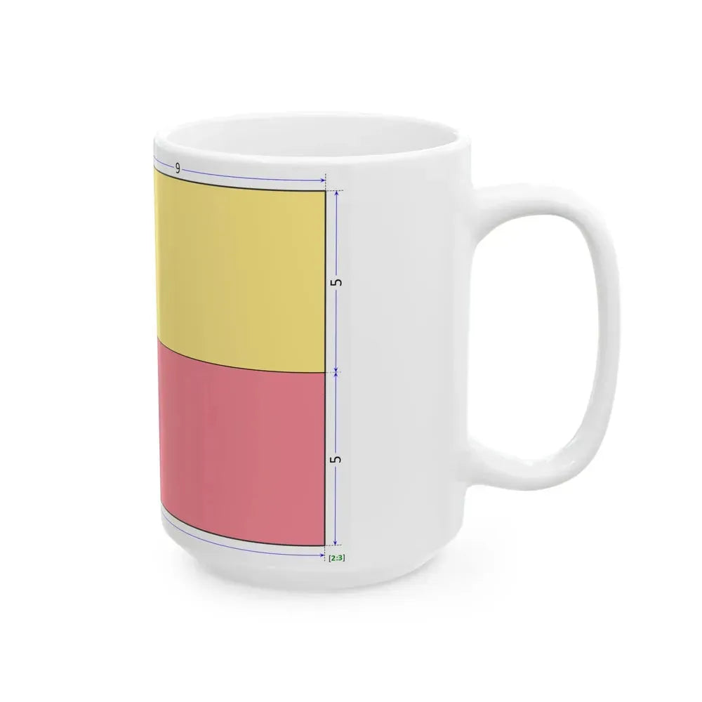 Flag of Benin construction sheet (Benin) White Coffee Mug - Go Mug Yourself
