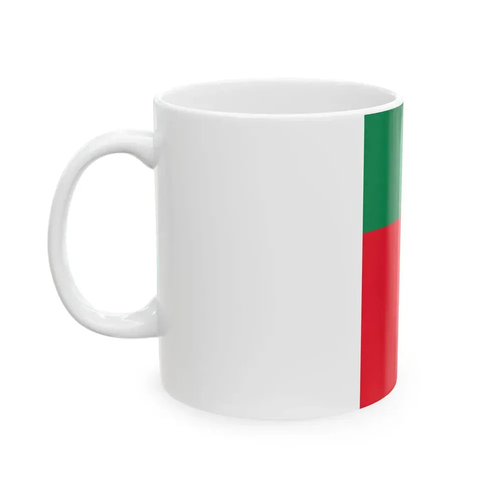 Flag of Benin vertical (Benin) White Coffee Mug - Go Mug Yourself