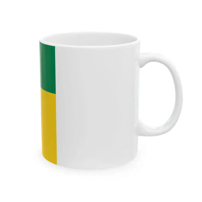 Flag of Benin vertical (Benin) White Coffee Mug - Go Mug Yourself