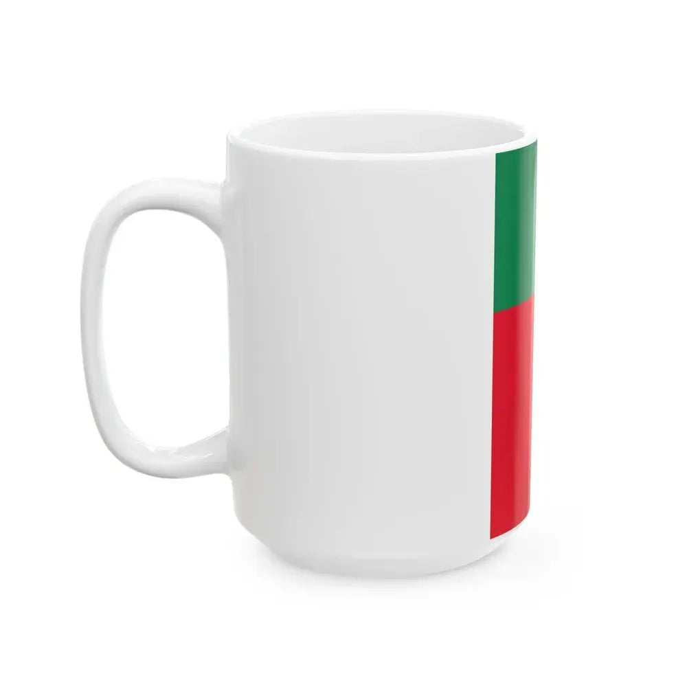 Flag of Benin vertical (Benin) White Coffee Mug - Go Mug Yourself