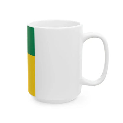 Flag of Benin vertical (Benin) White Coffee Mug - Go Mug Yourself