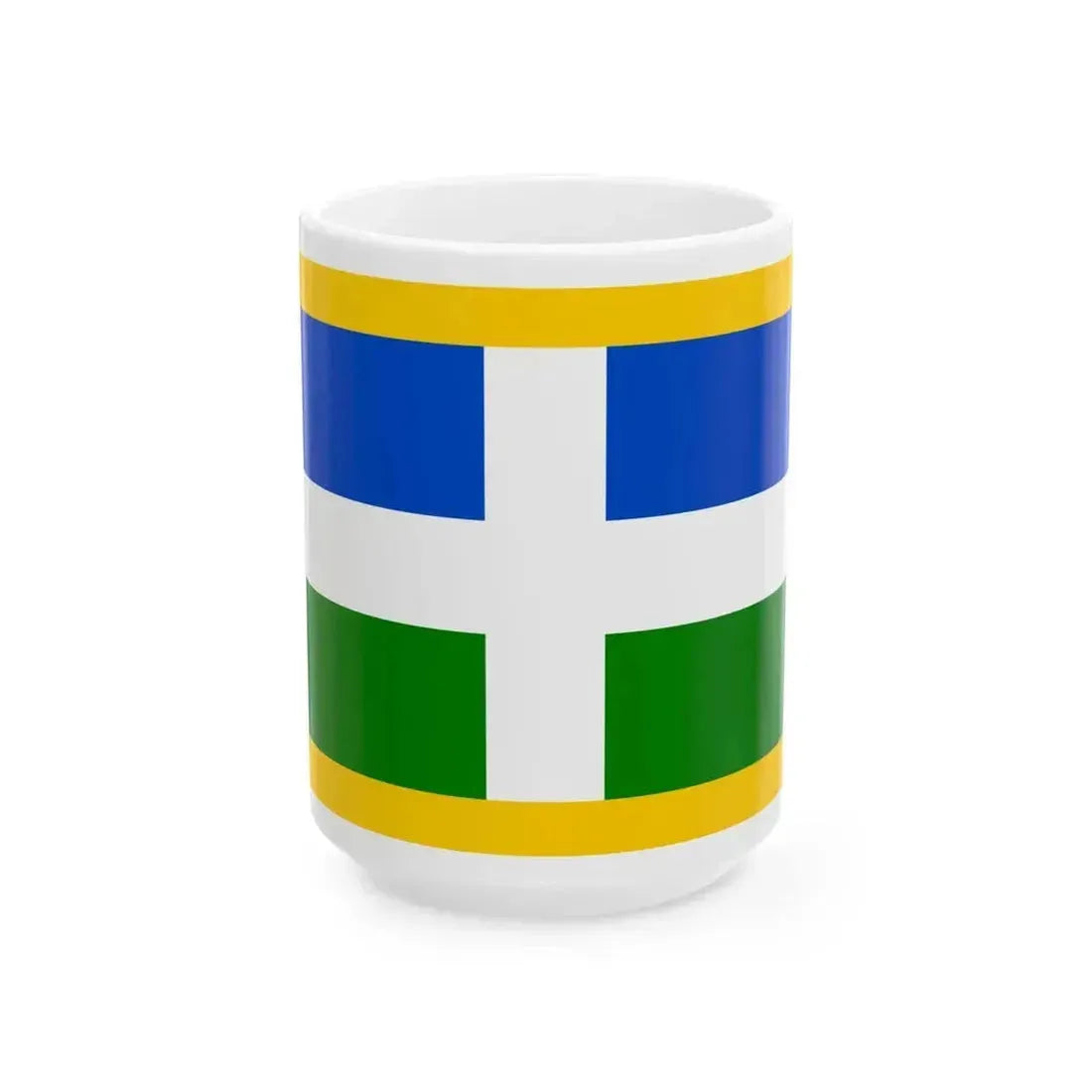 Flag of Benna (Italy) White Coffee Mug 15oz - Go Mug Yourself
