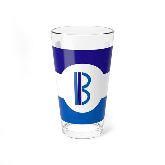 Flag of Bensenville Illinois (United States) Pint Glass 16oz 16oz - Go Mug Yourself