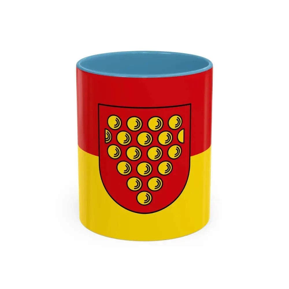 Flag of Bentheim Germany - Accent Coffee Mug 11oz Light Blue - Go Mug Yourself