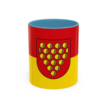 Flag of Bentheim Germany - Accent Coffee Mug 11oz Light Blue - Go Mug Yourself