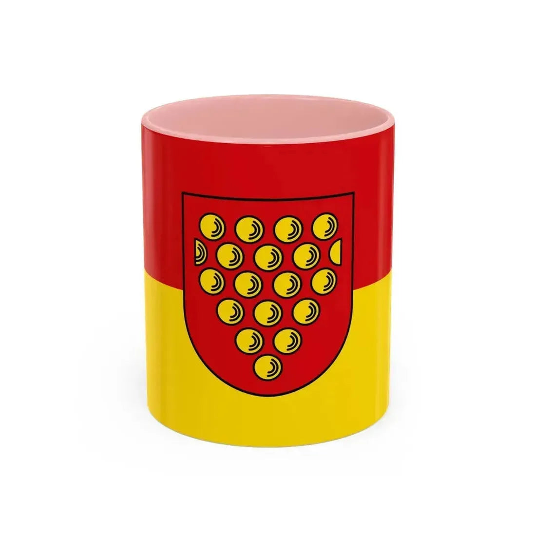 Flag of Bentheim Germany - Accent Coffee Mug 11oz Pink - Go Mug Yourself