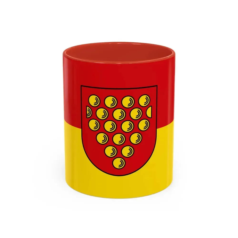 Flag of Bentheim Germany - Accent Coffee Mug 11oz Red - Go Mug Yourself