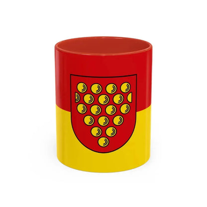 Flag of Bentheim Germany - Accent Coffee Mug 11oz Red - Go Mug Yourself
