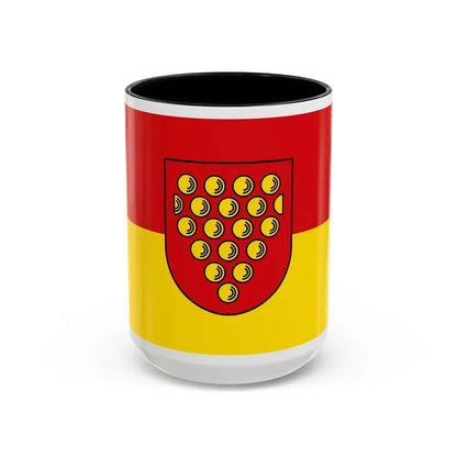 Flag of Bentheim Germany - Accent Coffee Mug 15oz Black - Go Mug Yourself