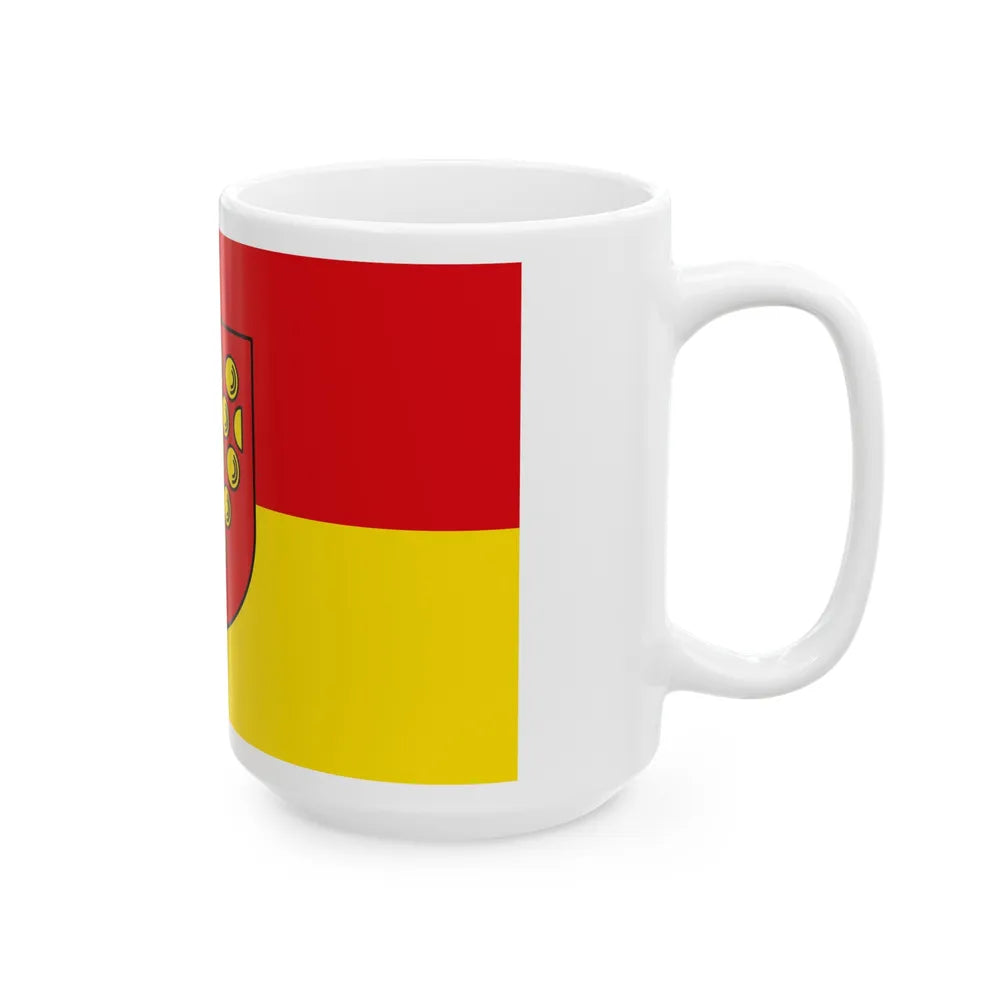 Flag of Bentheim Germany - White Coffee Mug-Go Mug Yourself