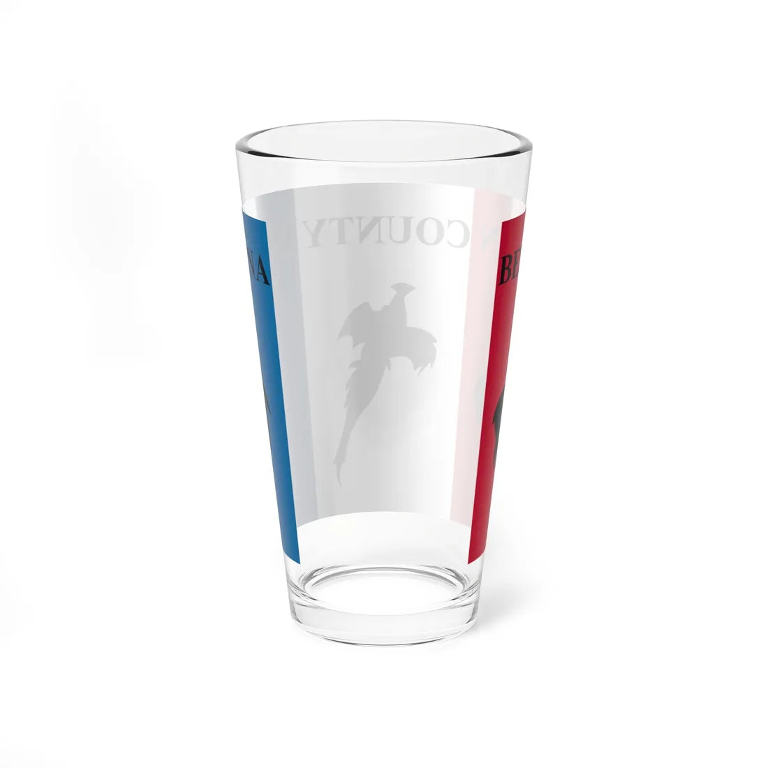 Flag of Benton County Indiana (India) Pint Glass 16oz - Go Mug Yourself