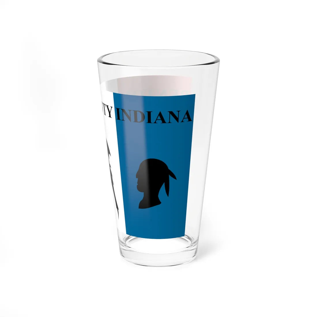 Flag of Benton County Indiana (India) Pint Glass 16oz - Go Mug Yourself