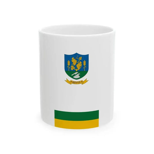 Flag of Benye vertical (Hungary) White Coffee Mug 11oz - Go Mug Yourself