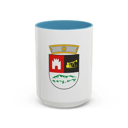 Flag of Berat Albania - Accent Coffee Mug 15oz Light Blue - Go Mug Yourself