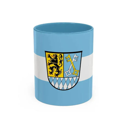 Flag of Berchtesgadener Land Germany - Accent Coffee Mug 11oz Light Blue - Go Mug Yourself