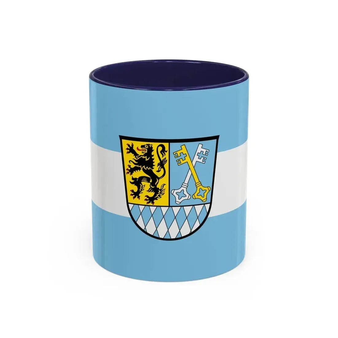 Flag of Berchtesgadener Land Germany - Accent Coffee Mug 11oz Navy - Go Mug Yourself