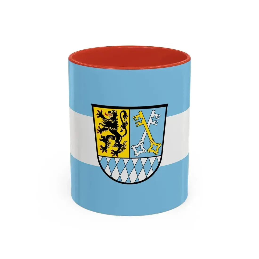 Flag of Berchtesgadener Land Germany - Accent Coffee Mug 11oz Red - Go Mug Yourself