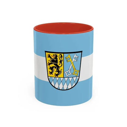 Flag of Berchtesgadener Land Germany - Accent Coffee Mug 11oz Red - Go Mug Yourself