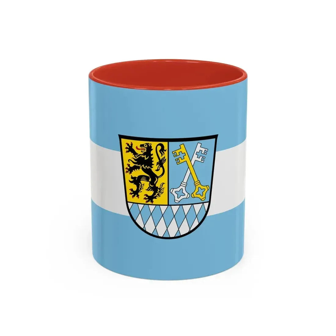 Flag of Berchtesgadener Land Germany - Accent Coffee Mug 11oz Red - Go Mug Yourself