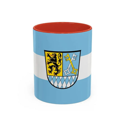 Flag of Berchtesgadener Land Germany - Accent Coffee Mug 11oz Red - Go Mug Yourself