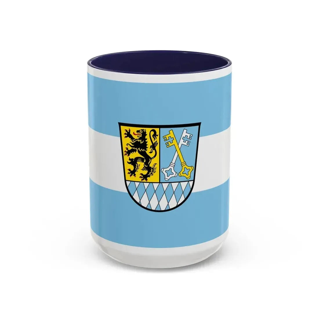 Flag of Berchtesgadener Land Germany - Accent Coffee Mug 15oz Navy - Go Mug Yourself