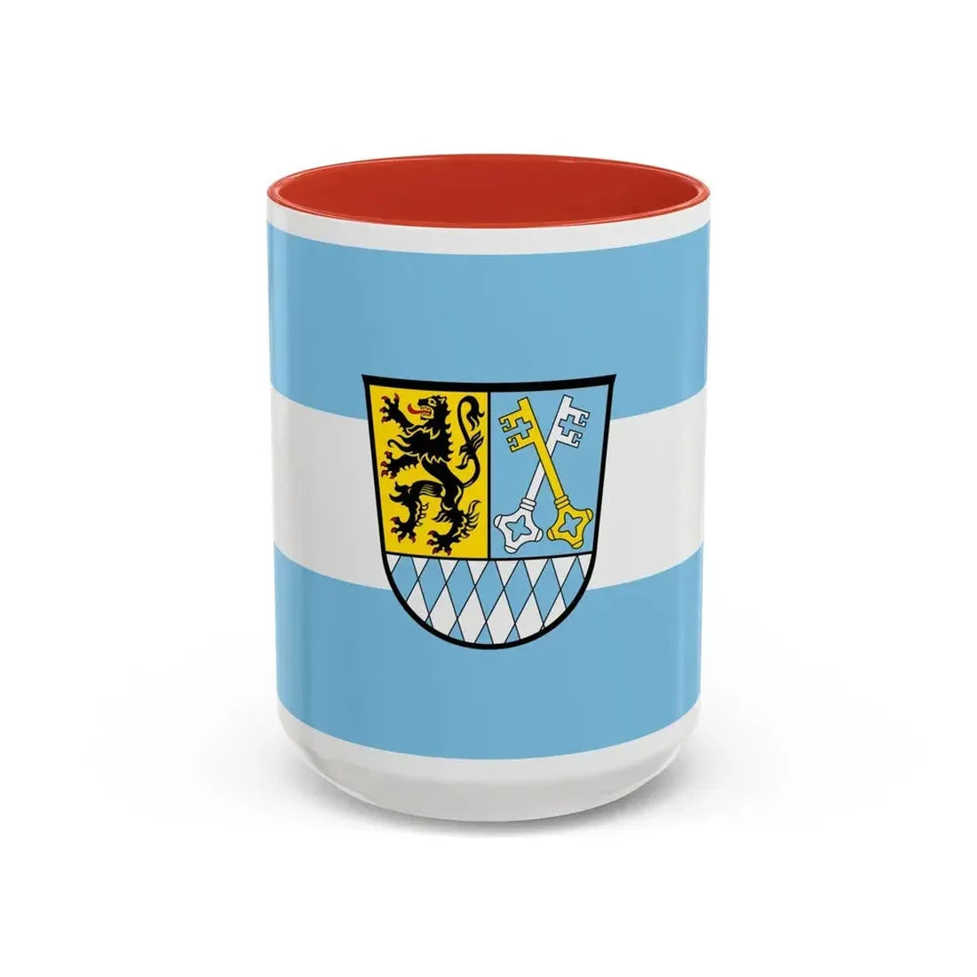 Flag of Berchtesgadener Land Germany - Accent Coffee Mug 15oz Red - Go Mug Yourself