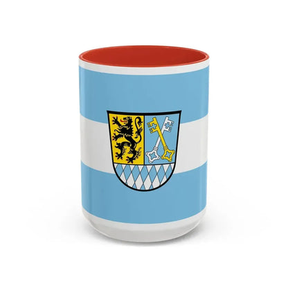 Flag of Berchtesgadener Land Germany - Accent Coffee Mug 15oz Red - Go Mug Yourself