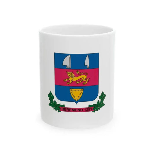 Flag of Beremend (Hungary) White Coffee Mug 11oz - Go Mug Yourself