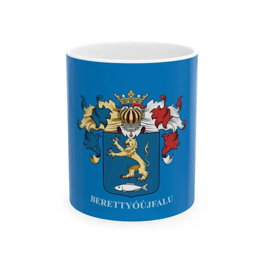 Flag of Berettyoujfalu (Hungary) White Coffee Mug 11oz - Go Mug Yourself