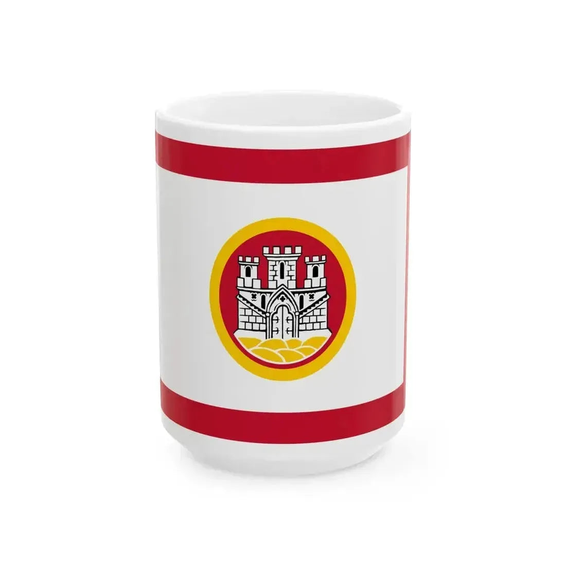 Flag of Bergen Norway (Norway) White Coffee Mug 15oz - Go Mug Yourself