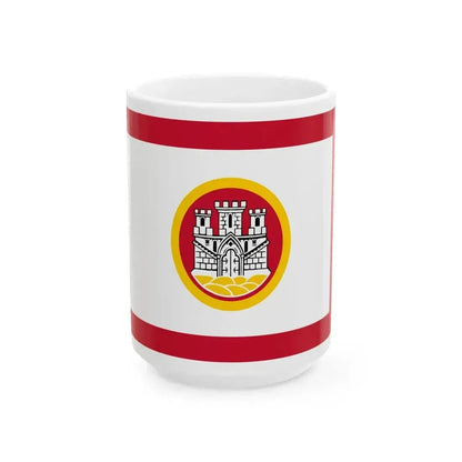 Flag of Bergen Norway (Norway) White Coffee Mug 15oz - Go Mug Yourself