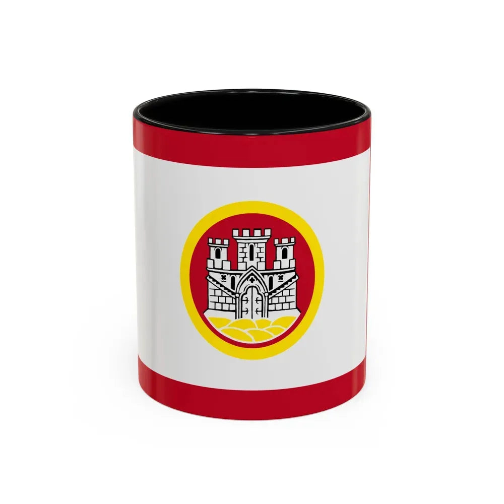 Flag of Bergen Vestland Norway - Accent Coffee Mug 11oz Black - Go Mug Yourself