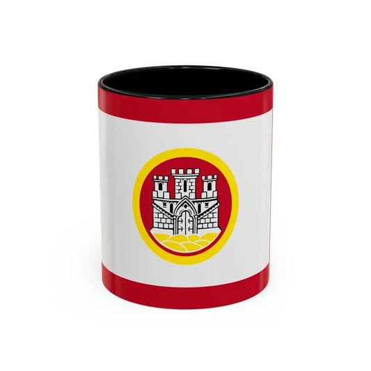 Flag of Bergen Vestland Norway - Accent Coffee Mug 11oz Black - Go Mug Yourself