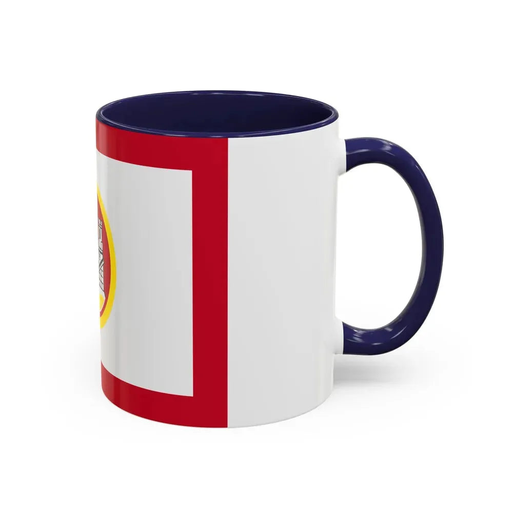Flag of Bergen Vestland Norway - Accent Coffee Mug - Go Mug Yourself