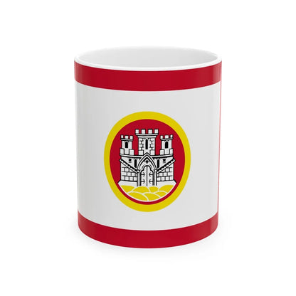 Flag of Bergen Vestland Norway - White Coffee Mug-11oz-Go Mug Yourself