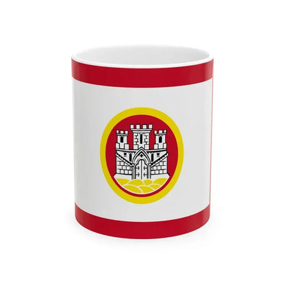 Flag of Bergen Vestland Norway - White Coffee Mug 11oz - Go Mug Yourself